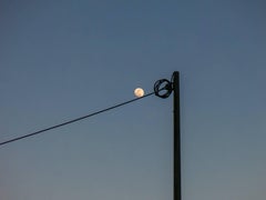 Rolllng, Urban color Photography, NYC Scenic, Moon 