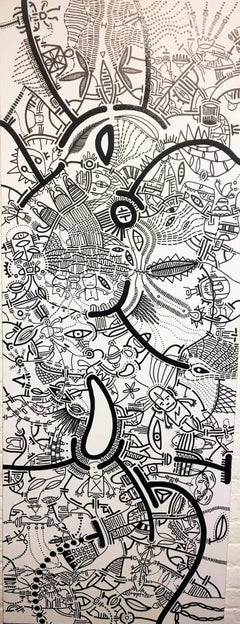 Beige Drawings and Watercolor Paintings