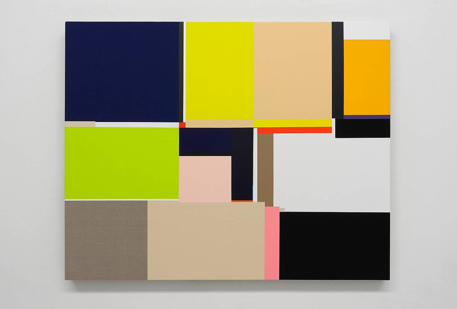 Richard Schur Abstract Painting - Lemon World 