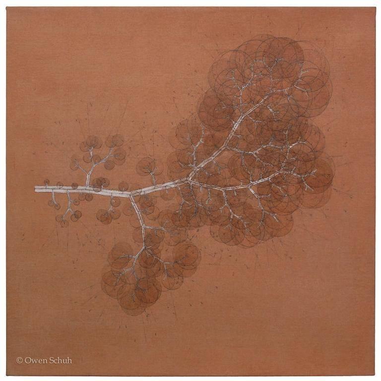 OWEN SCHUH Abstract Painting - Algorithmic Botany (Branching)