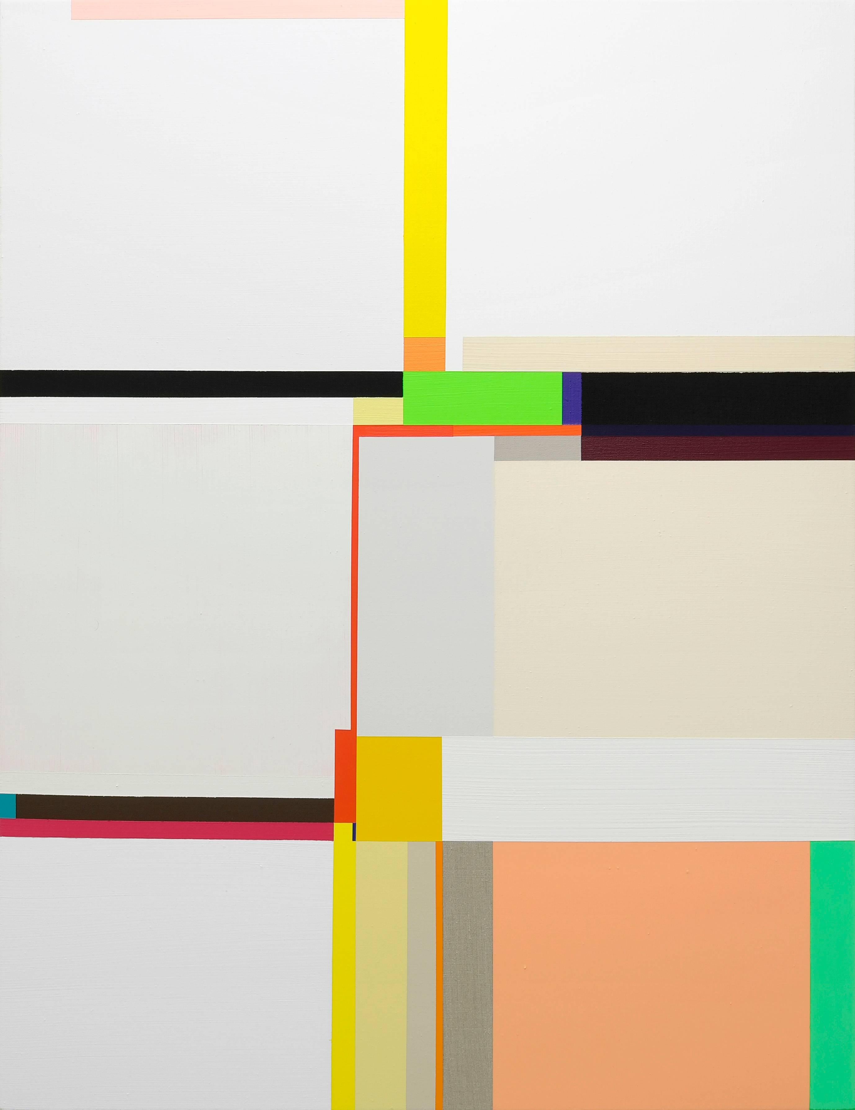 Richard Schur Abstract Painting - Diamond Days (from the Manhattan Series)