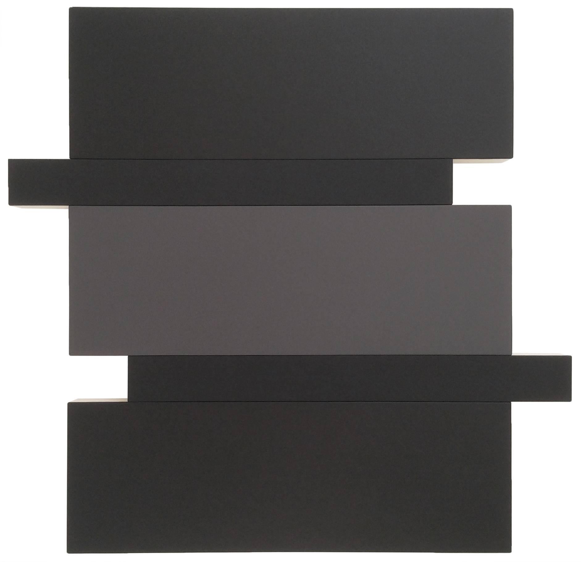 Abstract Painting Scot Heywood - Pile (noir/gris)