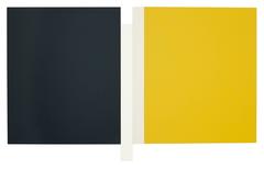 Sunyata - Grey, White, Canvas, Yellow