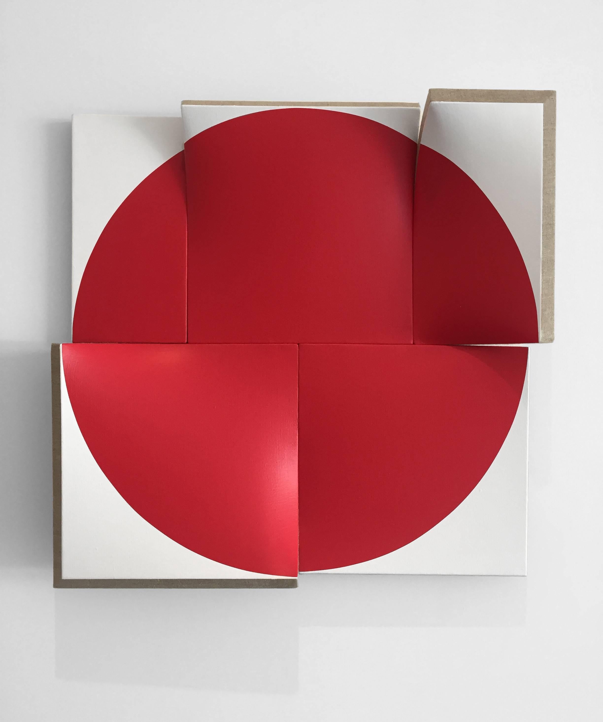 Jan Maarten Voskuil Abstract Painting - Flat-Out Pointless Red, Improved and Renewed