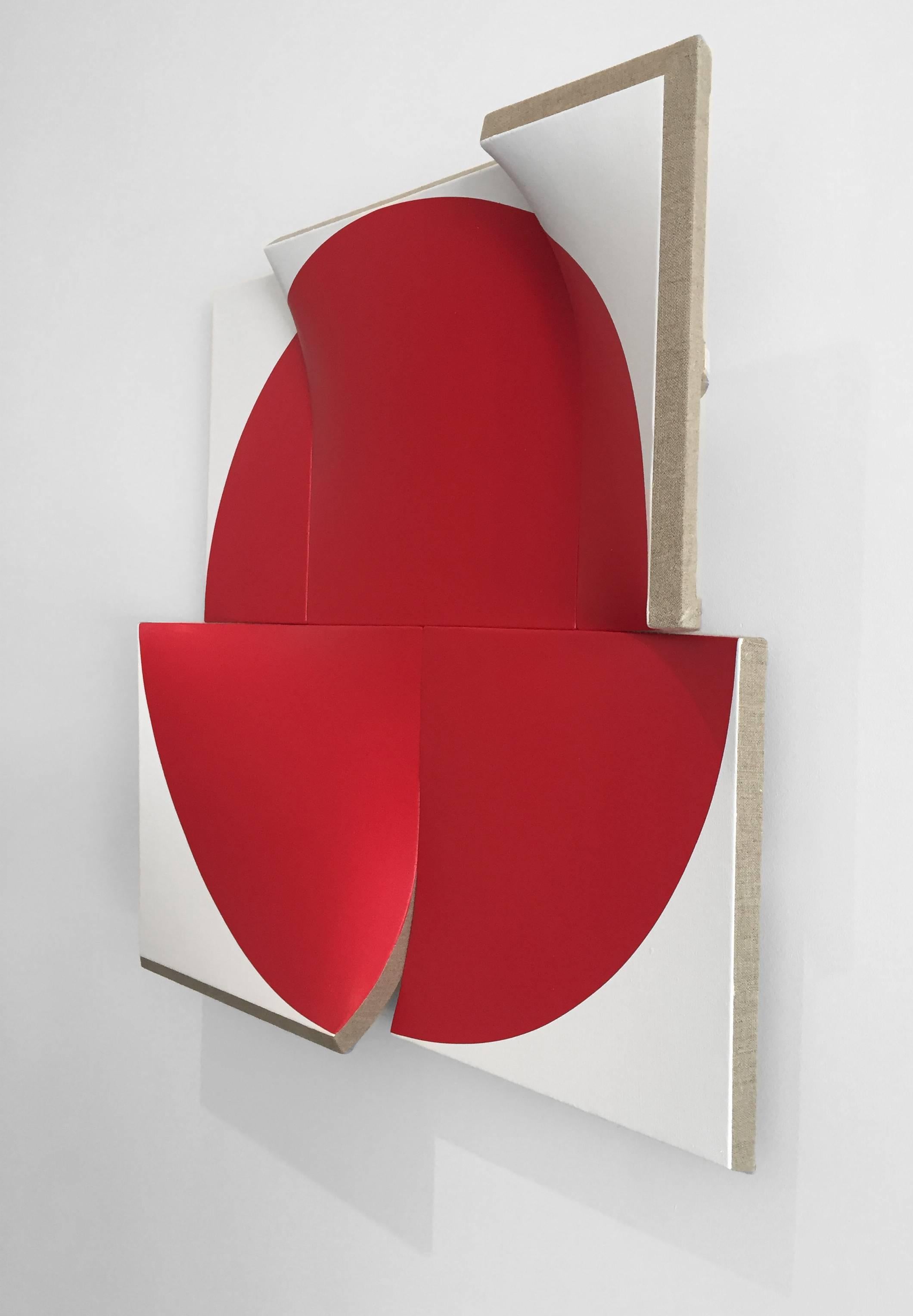 Flat-Out Pointless Red, Improved and Renewed - Painting by Jan Maarten Voskuil