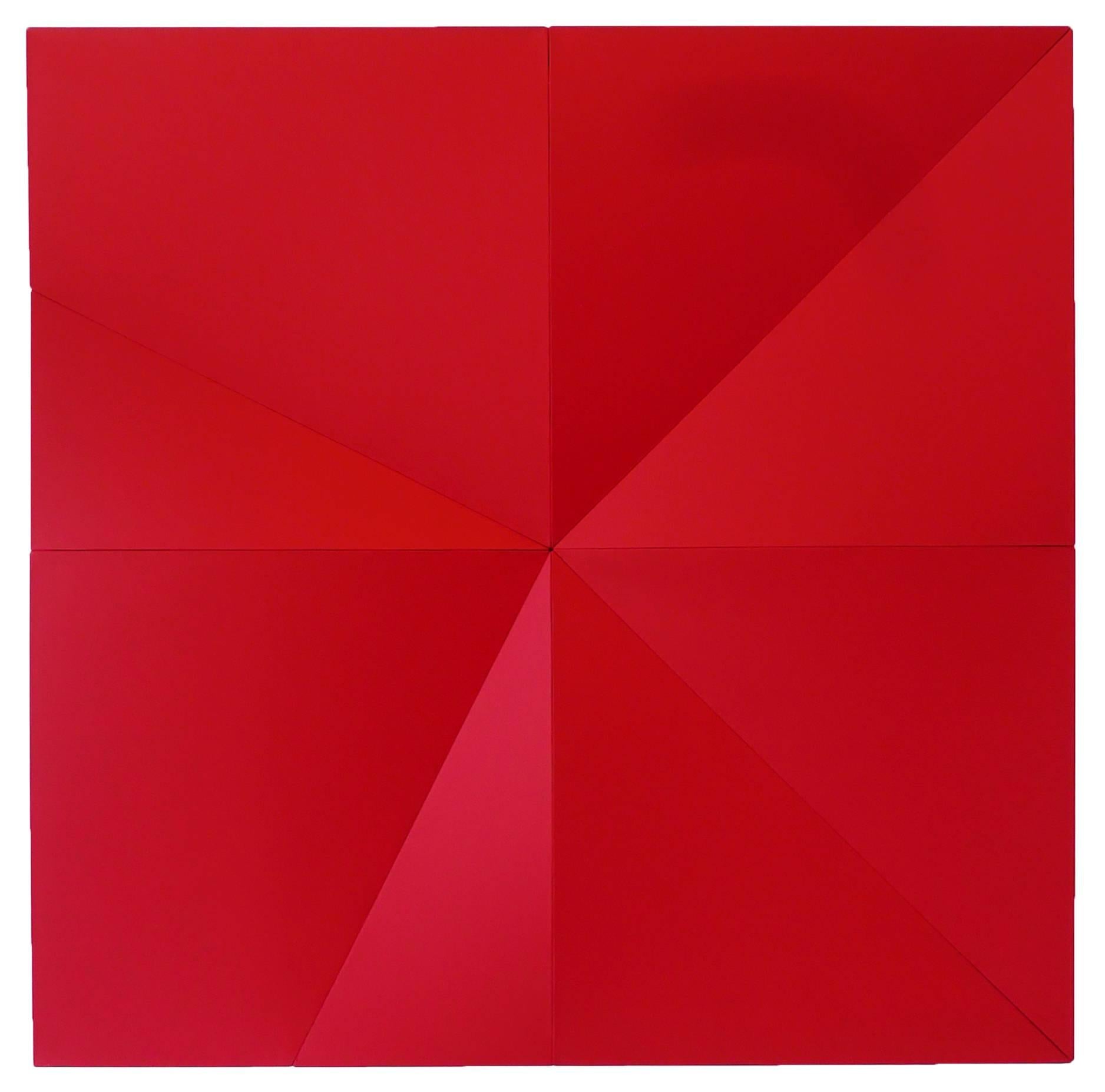 Jan Maarten Voskuil Abstract Painting - Walking Red