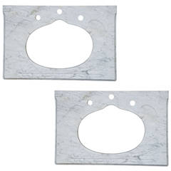 Pair of Vintage French Marble Sink Tops 3