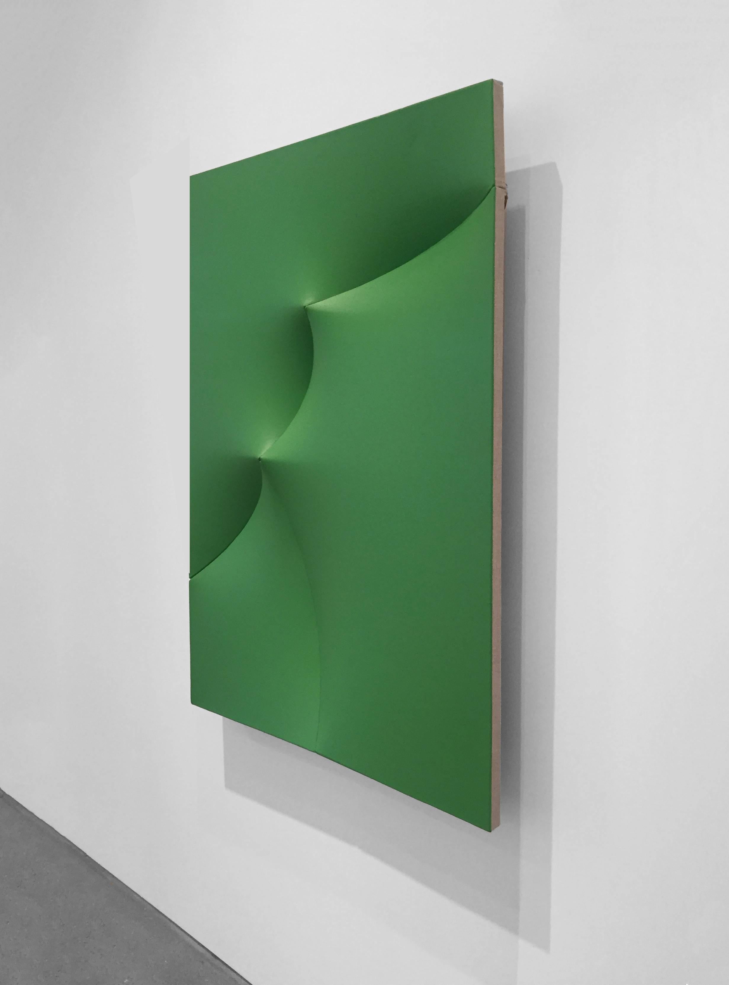 Pointing Out Broken Green - Painting by Stephanie Bachiero