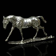 Lucy Kinsella 'Cantering Horse' sterling silver sculpture