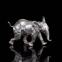Lucy Kinsella ‘Elephant’ sterling silver sculpture  