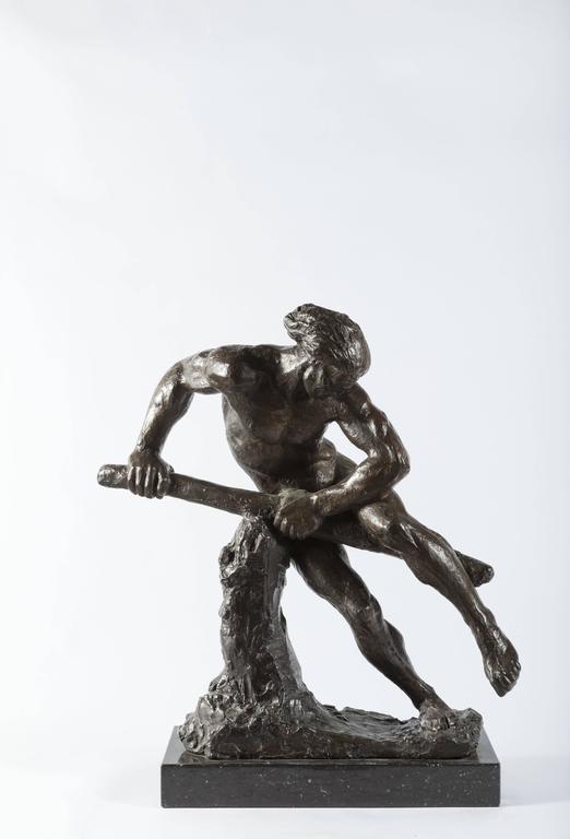 Walker Kirtland Hancock Bough Bender, Bronze Sculpture For Sale at 1stdibs