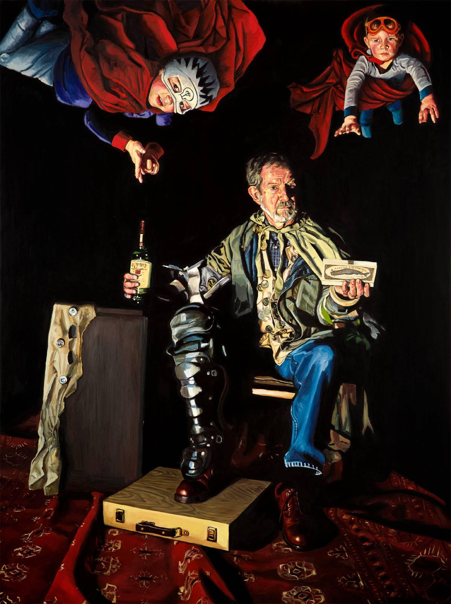 Paul Endres Jr. Figurative Painting - The Lamentation of James Edgar Kurtz