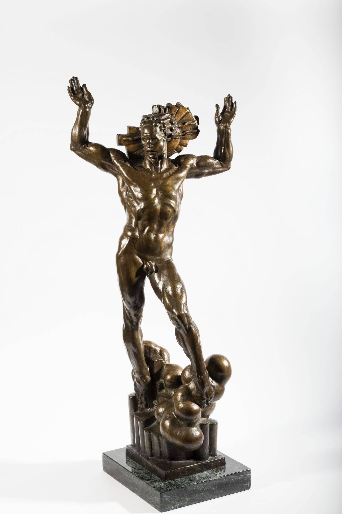 Donald De Lue Nude Sculpture - Sun God