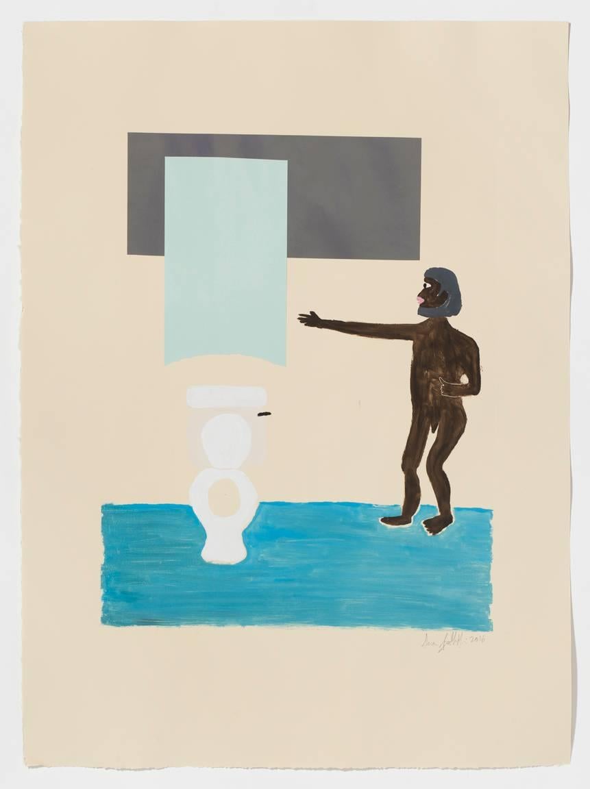 Sara Zielinski Figurative Print - Reaching for a Towel