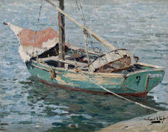 Fishing vessel in Viareggio Harbour