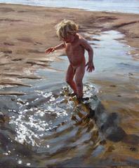 Small boy at beach, 2010