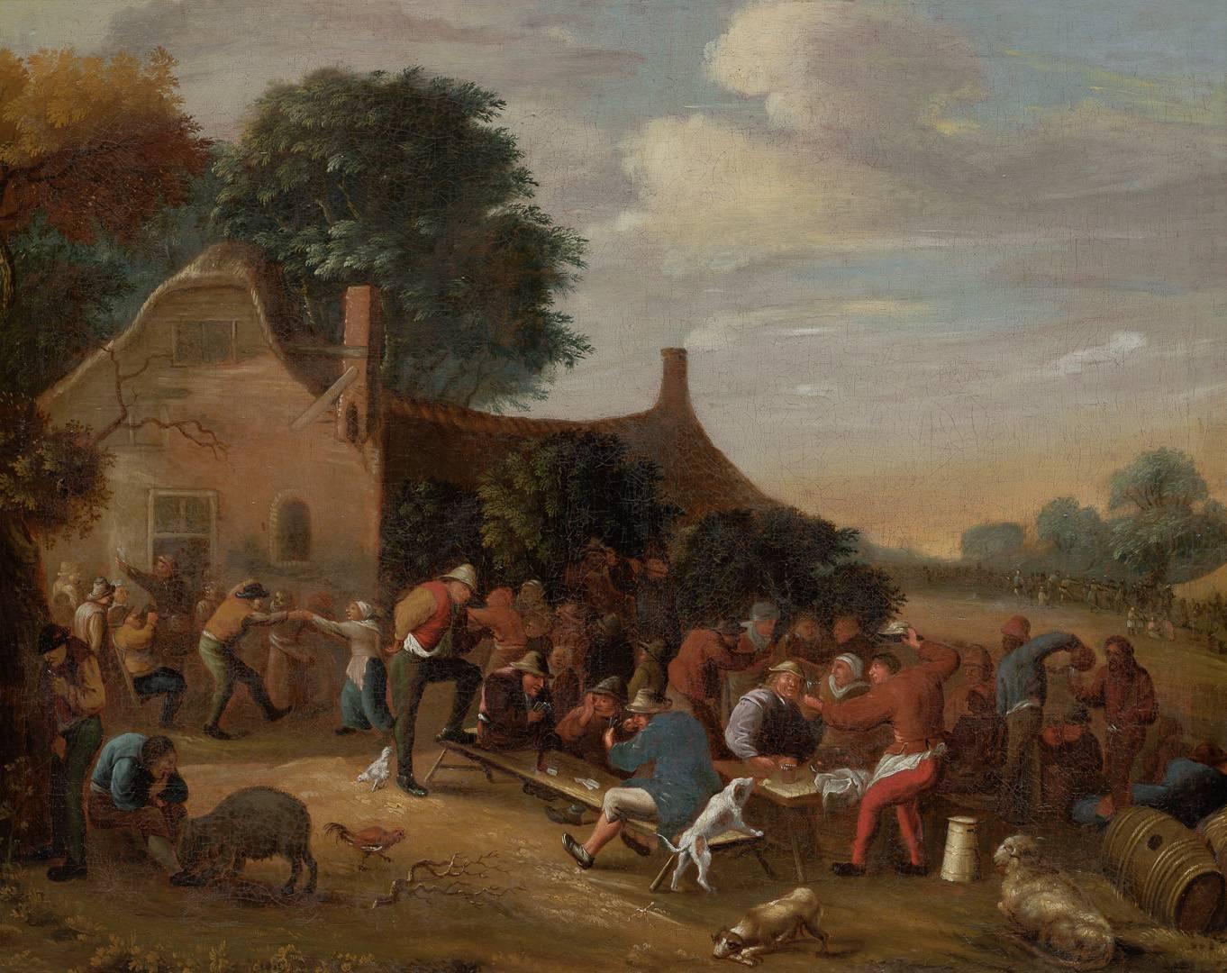 David Teniers the Younger Figurative Painting - The tavern scene