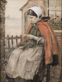 Knitting fisherman his wife