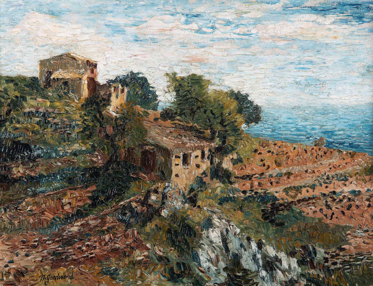 Goedvriend, Theo Landscape Painting - Cȏte d’Azur