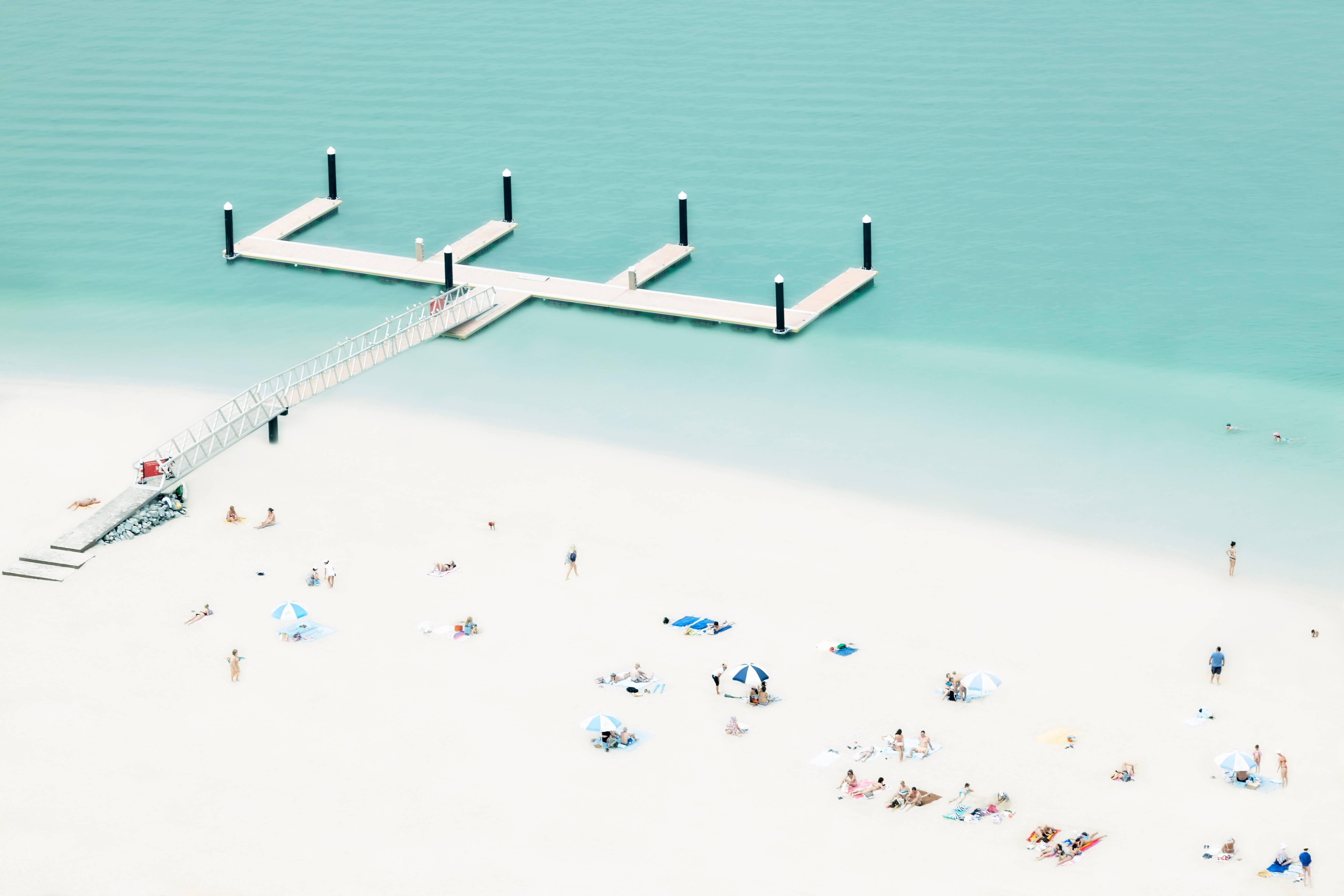 Stephane Dessaint Landscape Photograph - Deck, Indian Ocean Beach