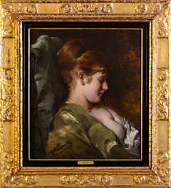 Antique 'Young Resting Woman'