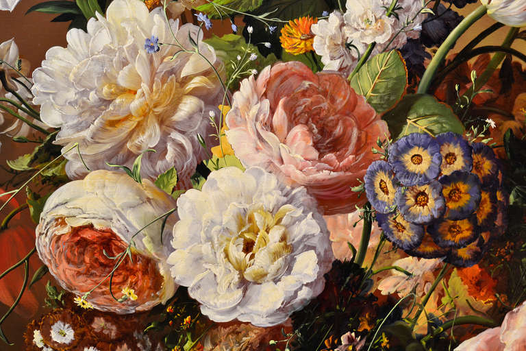 After finishing his studies at the Art School in Budapest, Gyula Issak worked for several years as a restorer. He was specialized in painting marble.

Several years later he found his passion for flower compositions. He decided to refine his