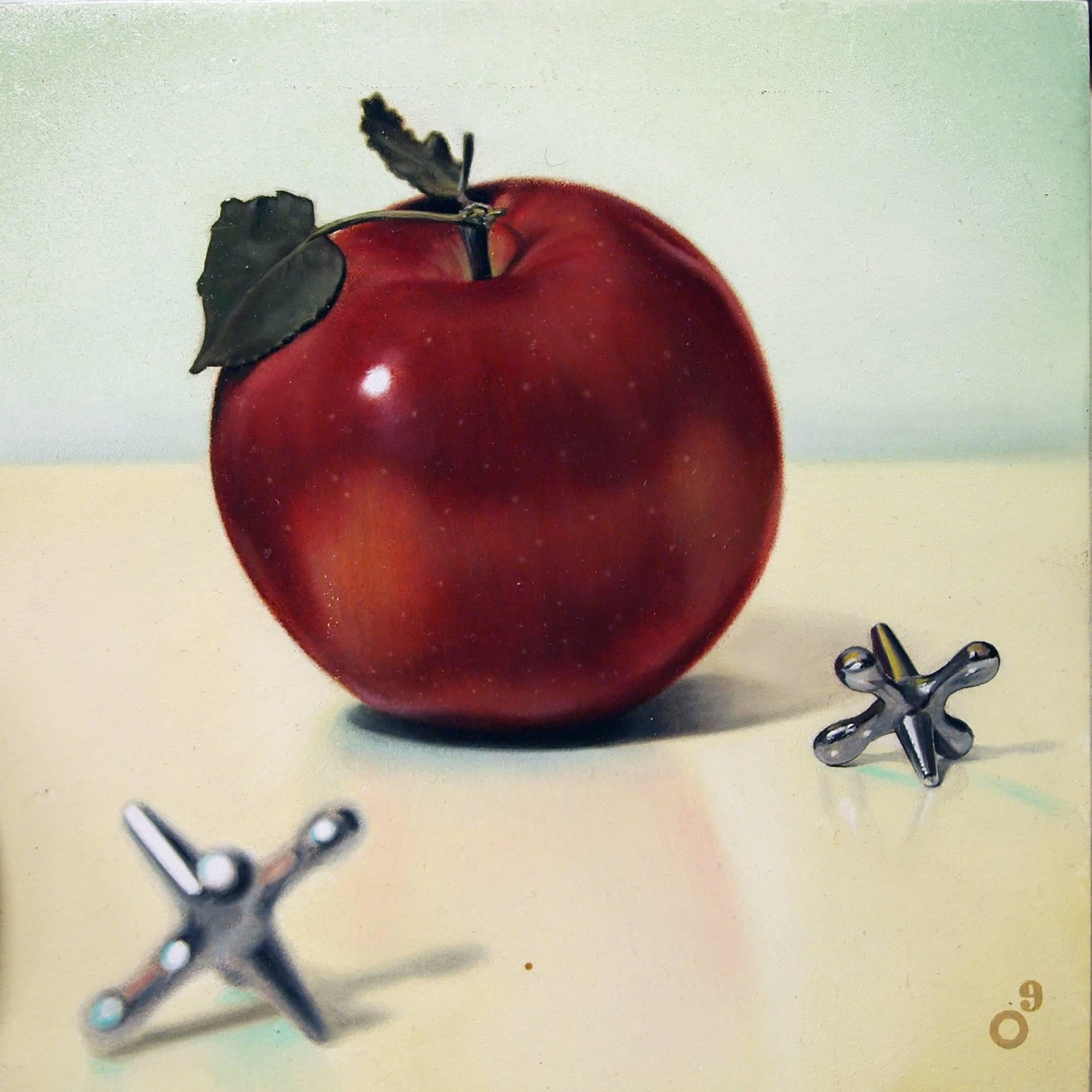 Otto Lange b.1970 Still-Life Painting - Apple Jacks