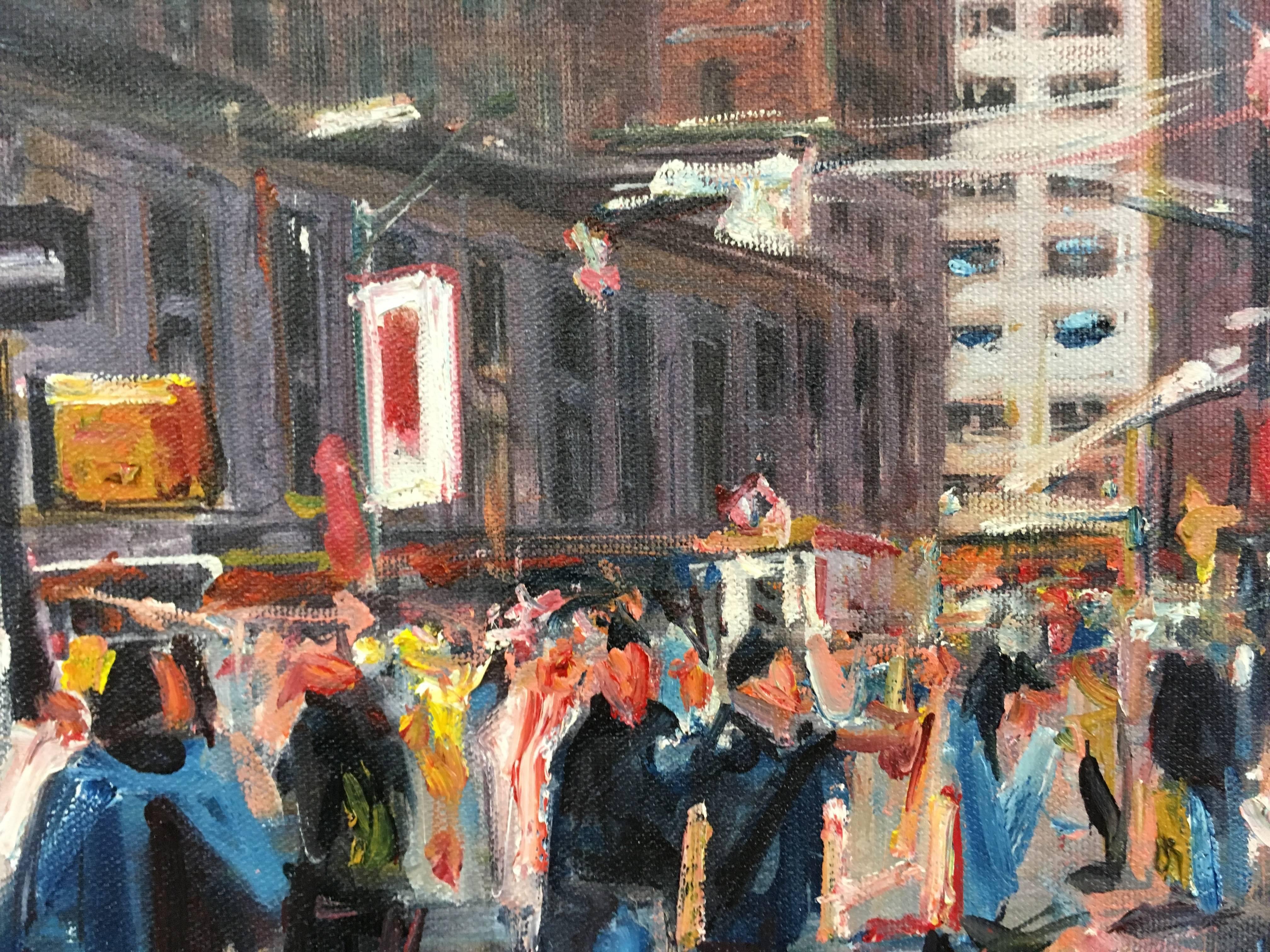 New York III - Painting by Ernesto Torres