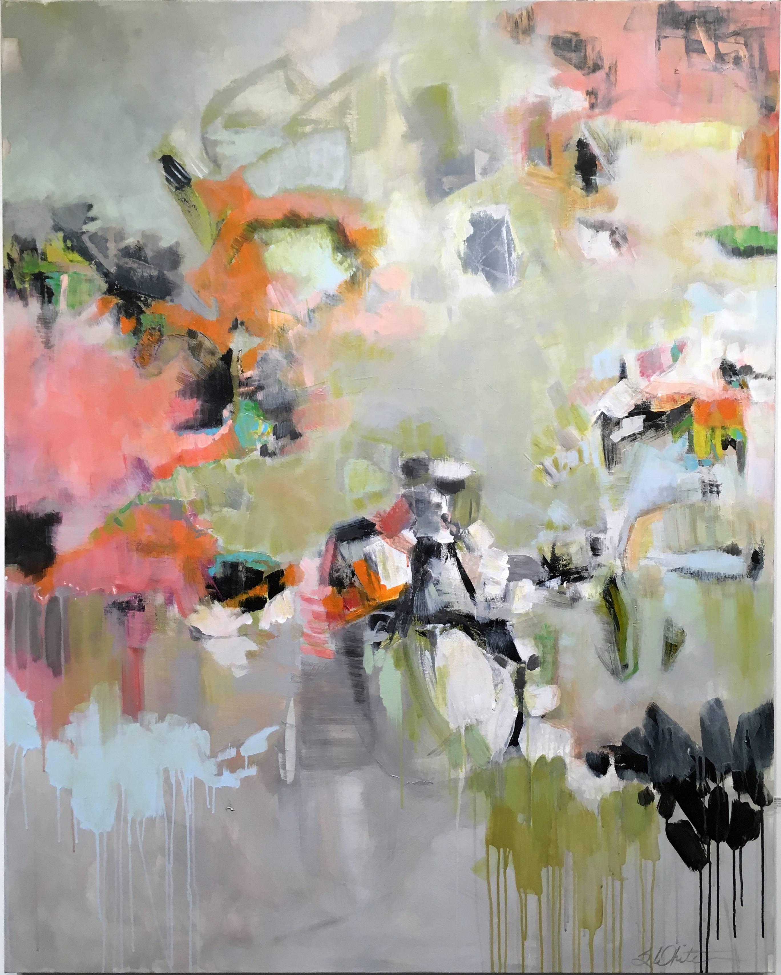 Sallie White Abstract Painting - When I Wonder