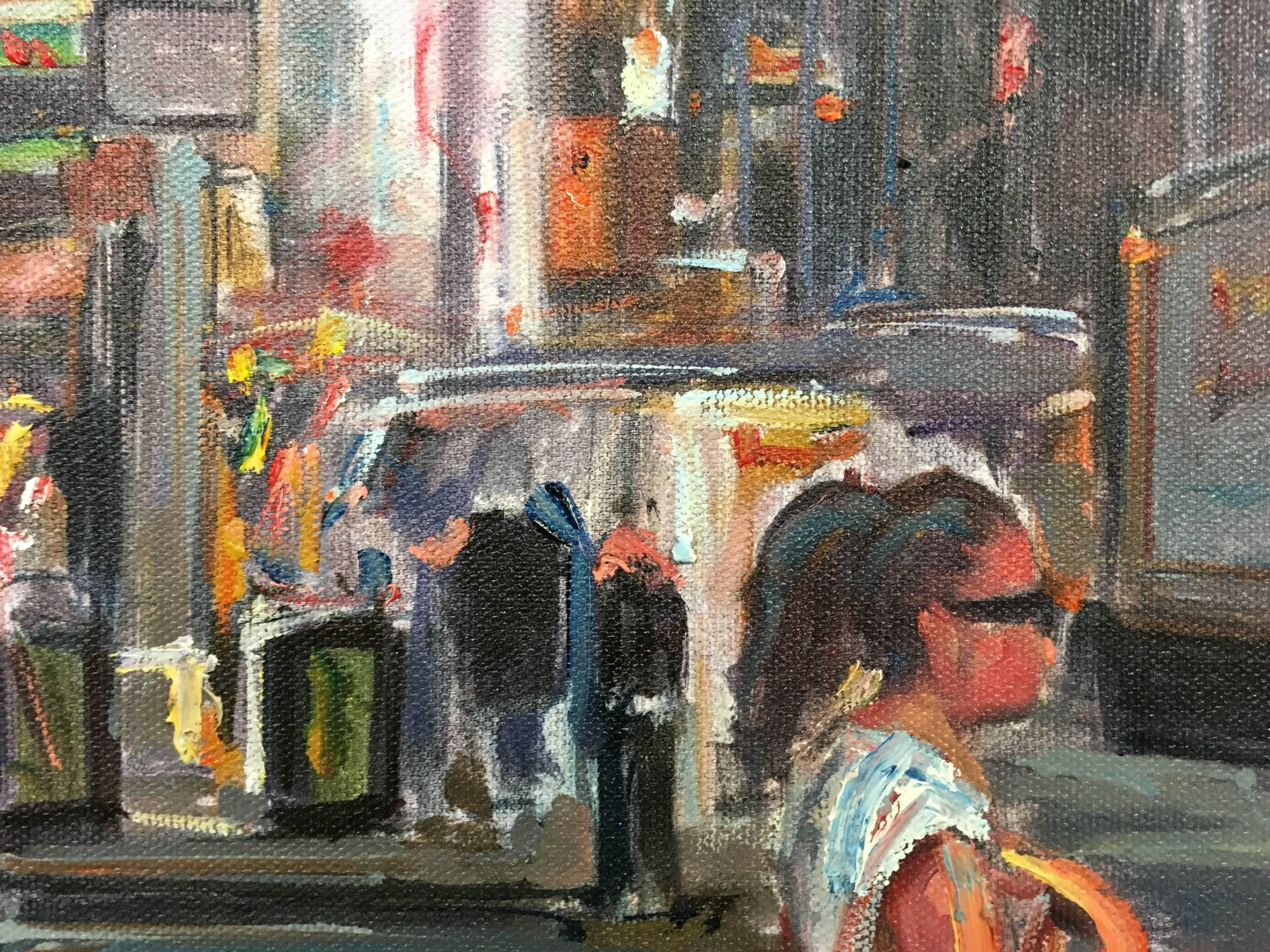New York II - Painting by Ernesto Torres