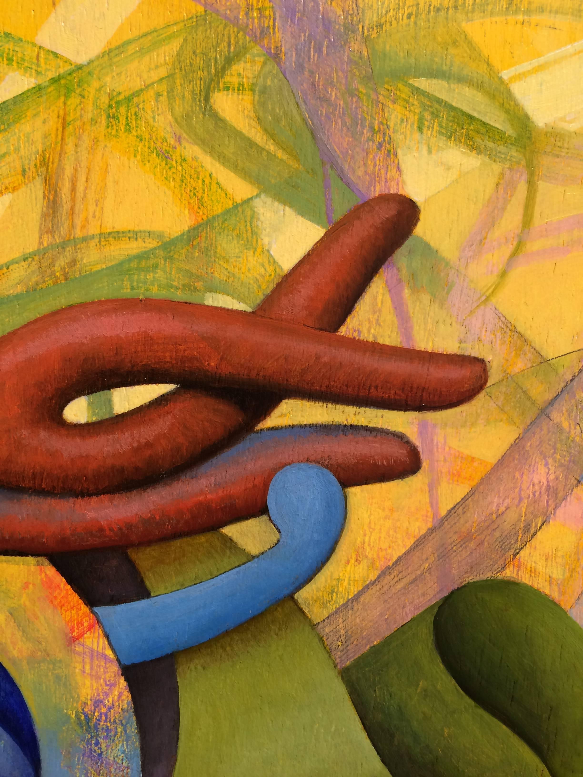 Number 2 - Abstract Expressionist Painting by Daniel Nevins