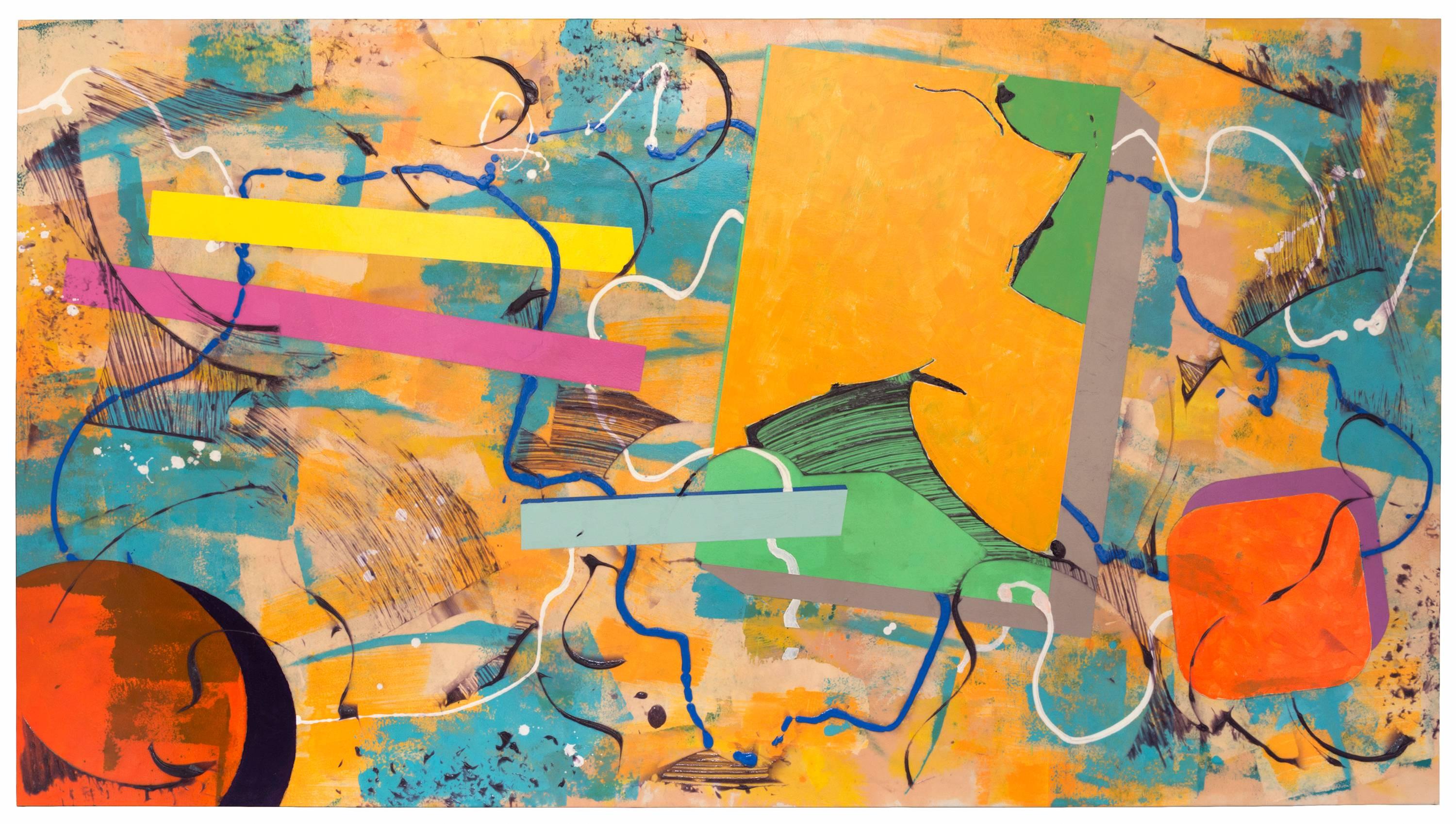 Walter Darby Bannard Abstract Painting - Big Yellow (16-13)