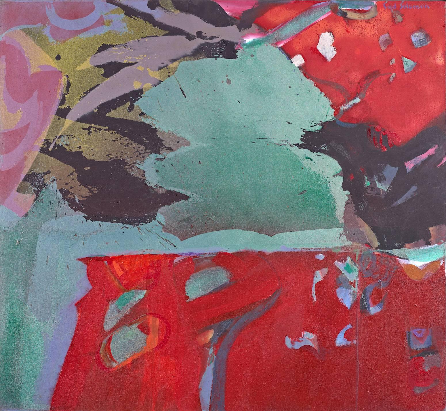 Syd Solomon Abstract Painting - Windwalk