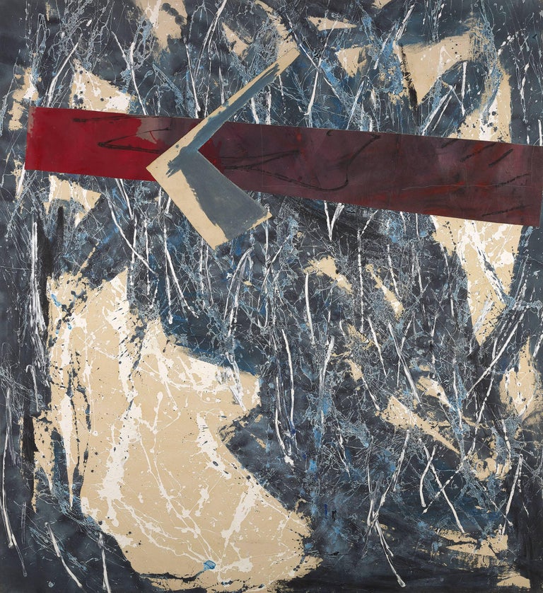 Ann Purcell Abstract Painting - Heron's Flight
