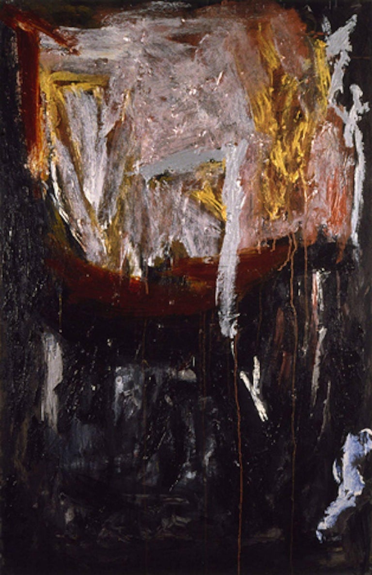 Ann Purcell Abstract Painting - Blue Deep (Kali Poem #41)
