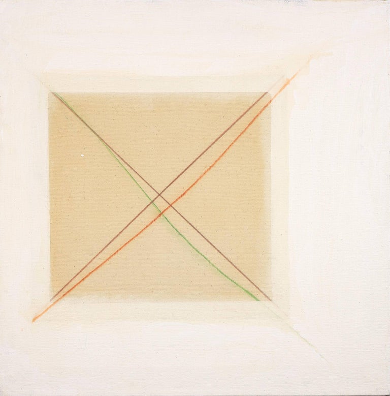 Ann Purcell Abstract Painting - White Space Series #5