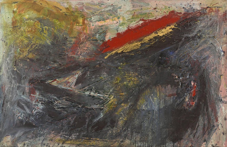 Ann Purcell Abstract Painting - Buried Treasure (Kali Poem #66)