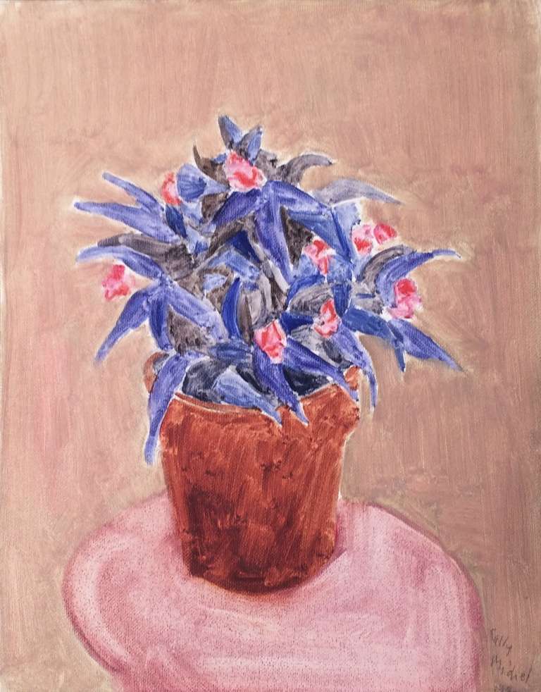 Sally Michel-Avery Still-Life Painting - Spikey Plant