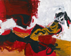 Untitled (Black, White, Red, and Brown III)