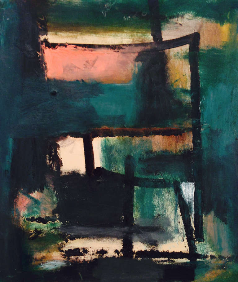 Gertrude Greene Abstract Painting - Untitled c. 1953