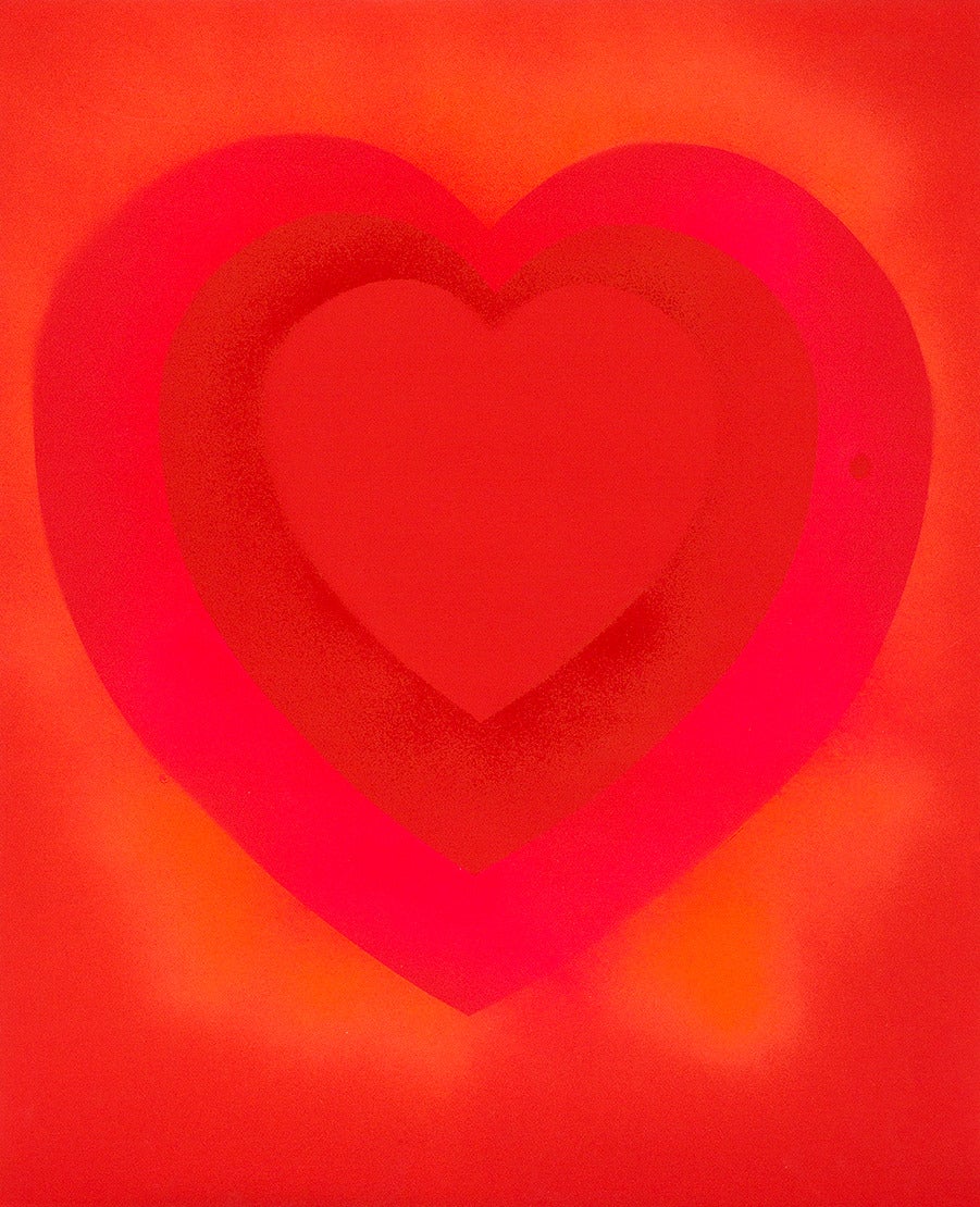 Walter Darby Bannard Abstract Painting - Untitled (Heart Painting)