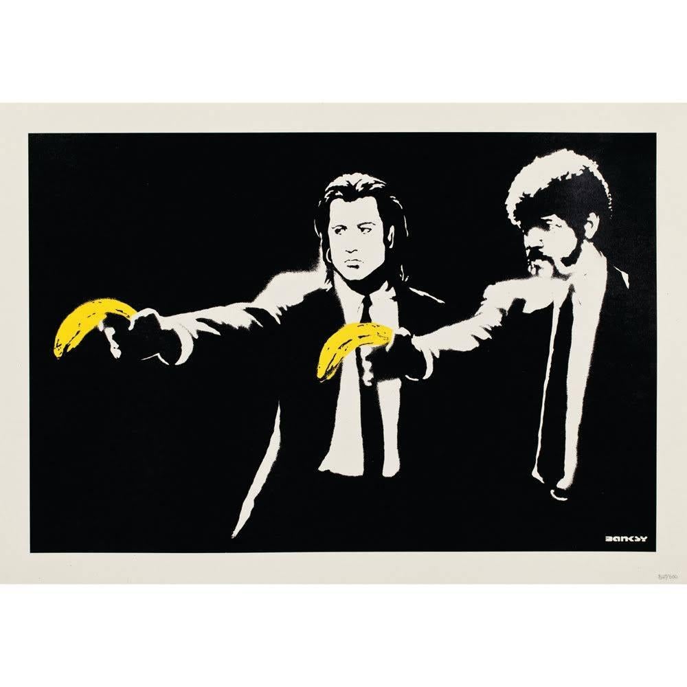 Banksy Portrait Print - Pulp Fiction