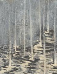 Untitled Rain Painting, Oil on Canvas