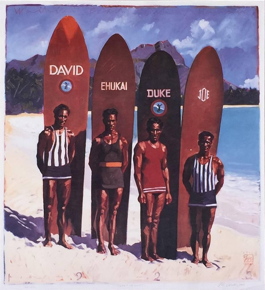 Michael Cassidy Figurative Print - Duke and the Boys