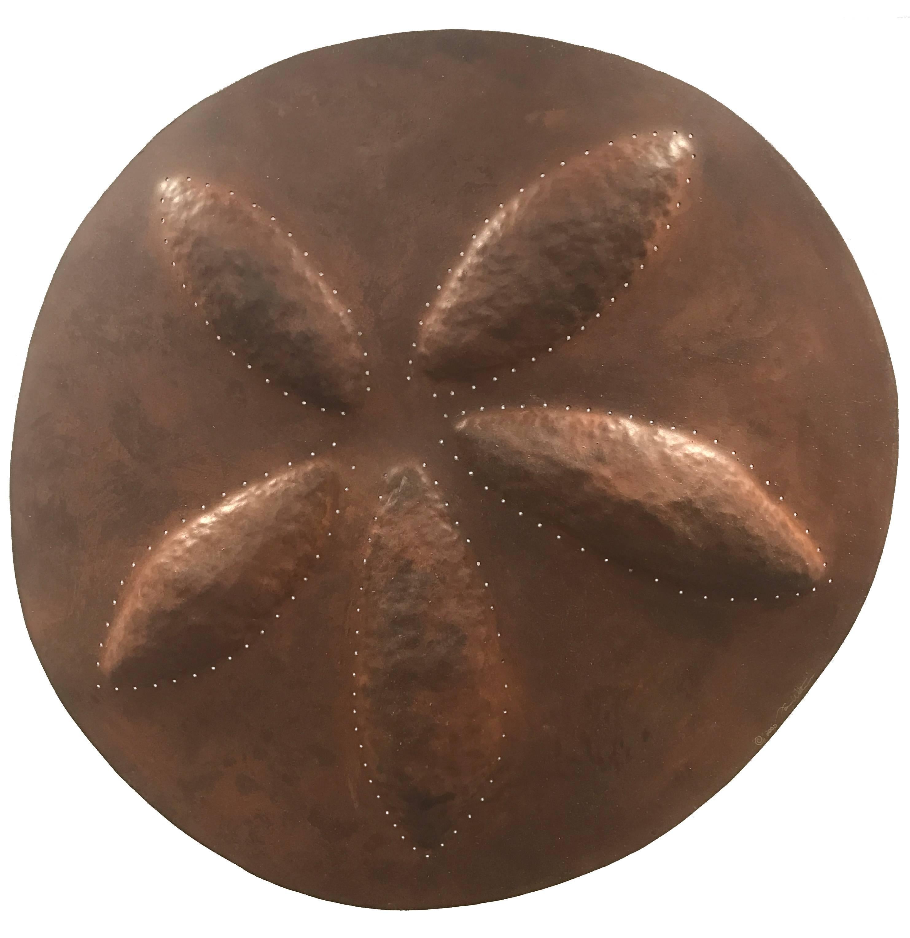 Laura Walters Abrams Figurative Sculpture - Sand Dollar Sconce