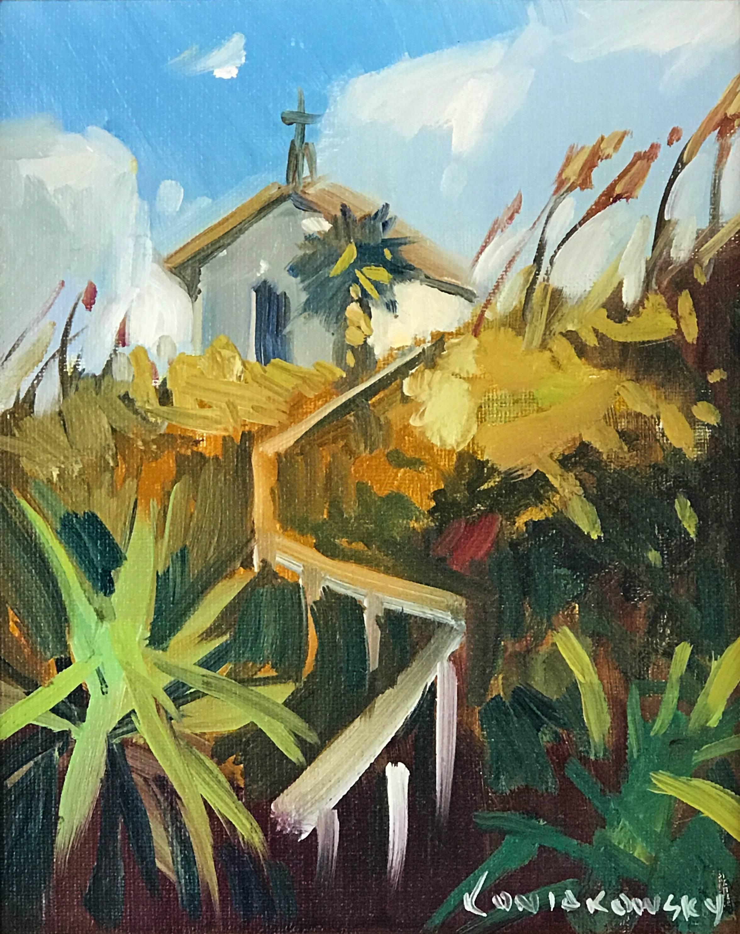 Wade Koniakowsky Landscape Painting - Chapel on the Dunes
