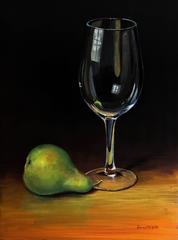 Wine Glass and Pear