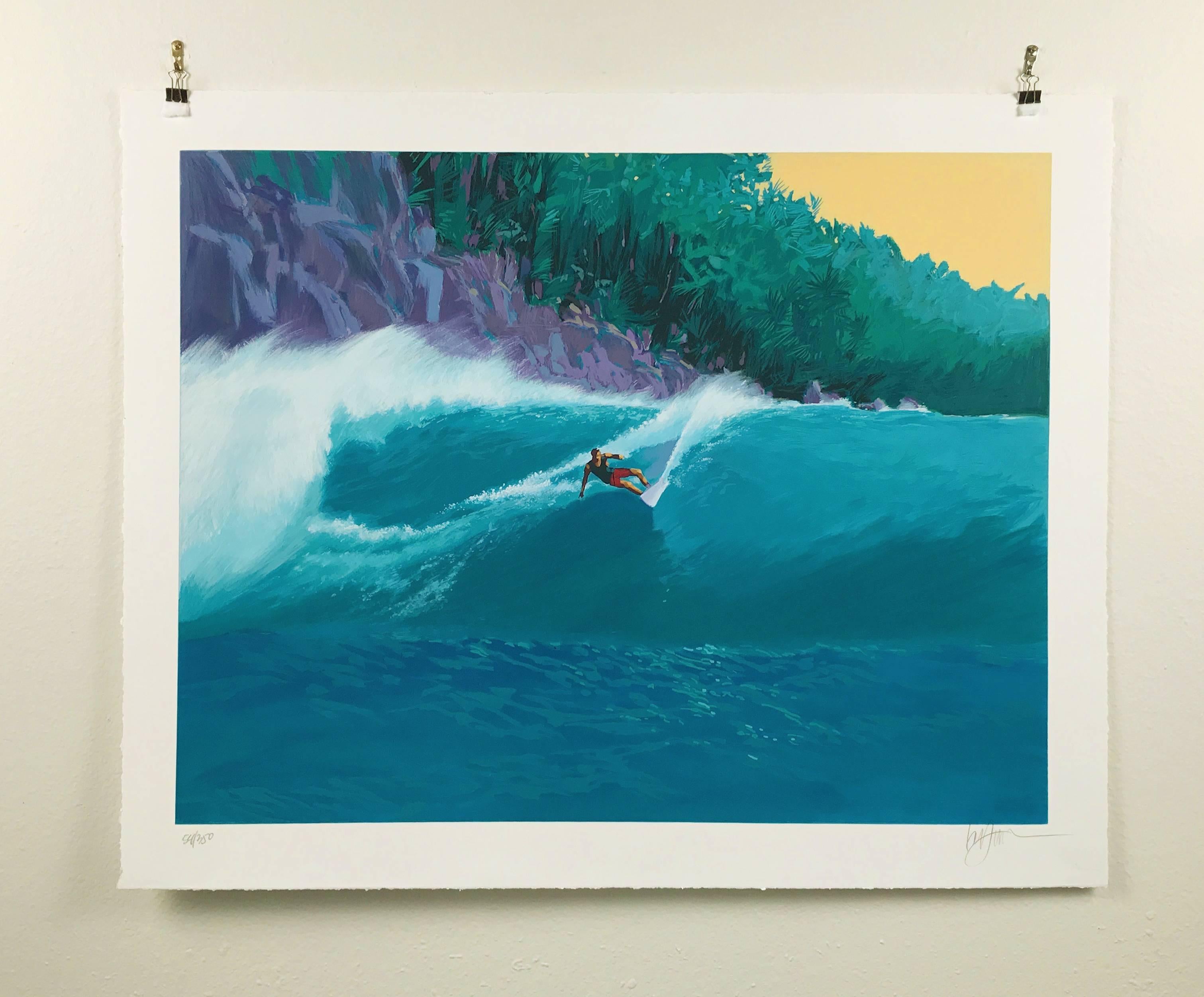 Ken grew up with his feet deeply planted in the surfing culture. Caught up in the ground swell of the 1960s surfing culture, Ken not only plunged into the sport of surfing but into the art and graphics of surfing as well.

While working his way