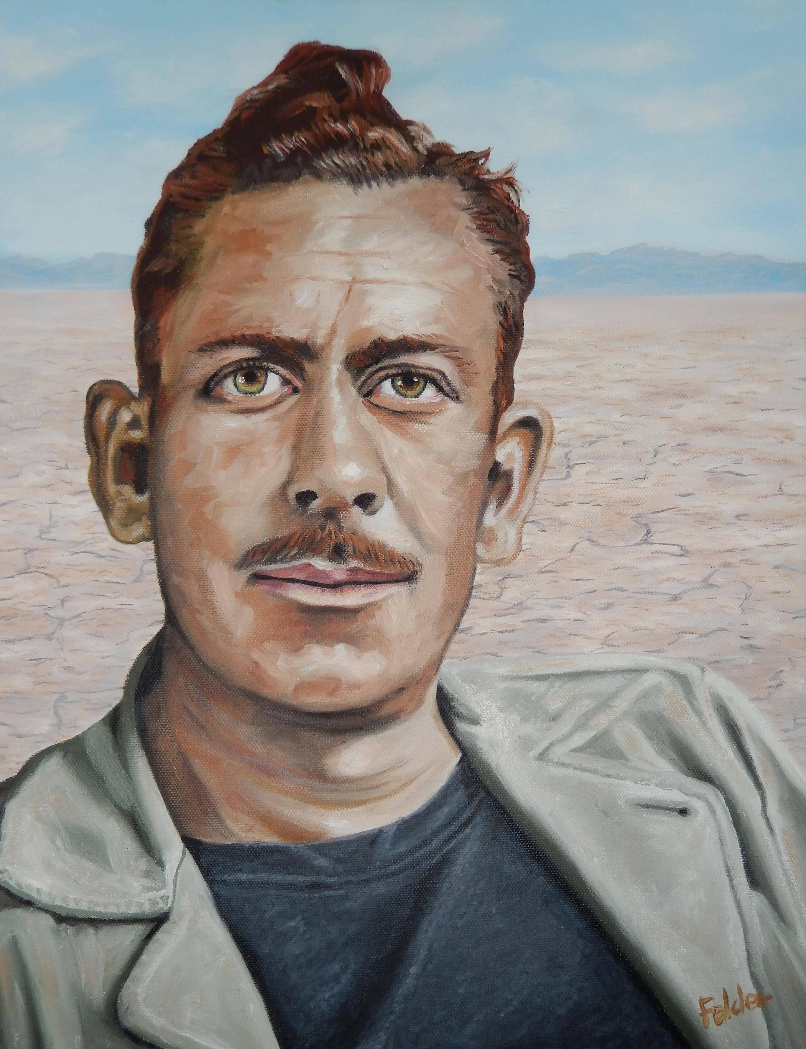 Larry Felder Portrait Painting - John Steinbeck