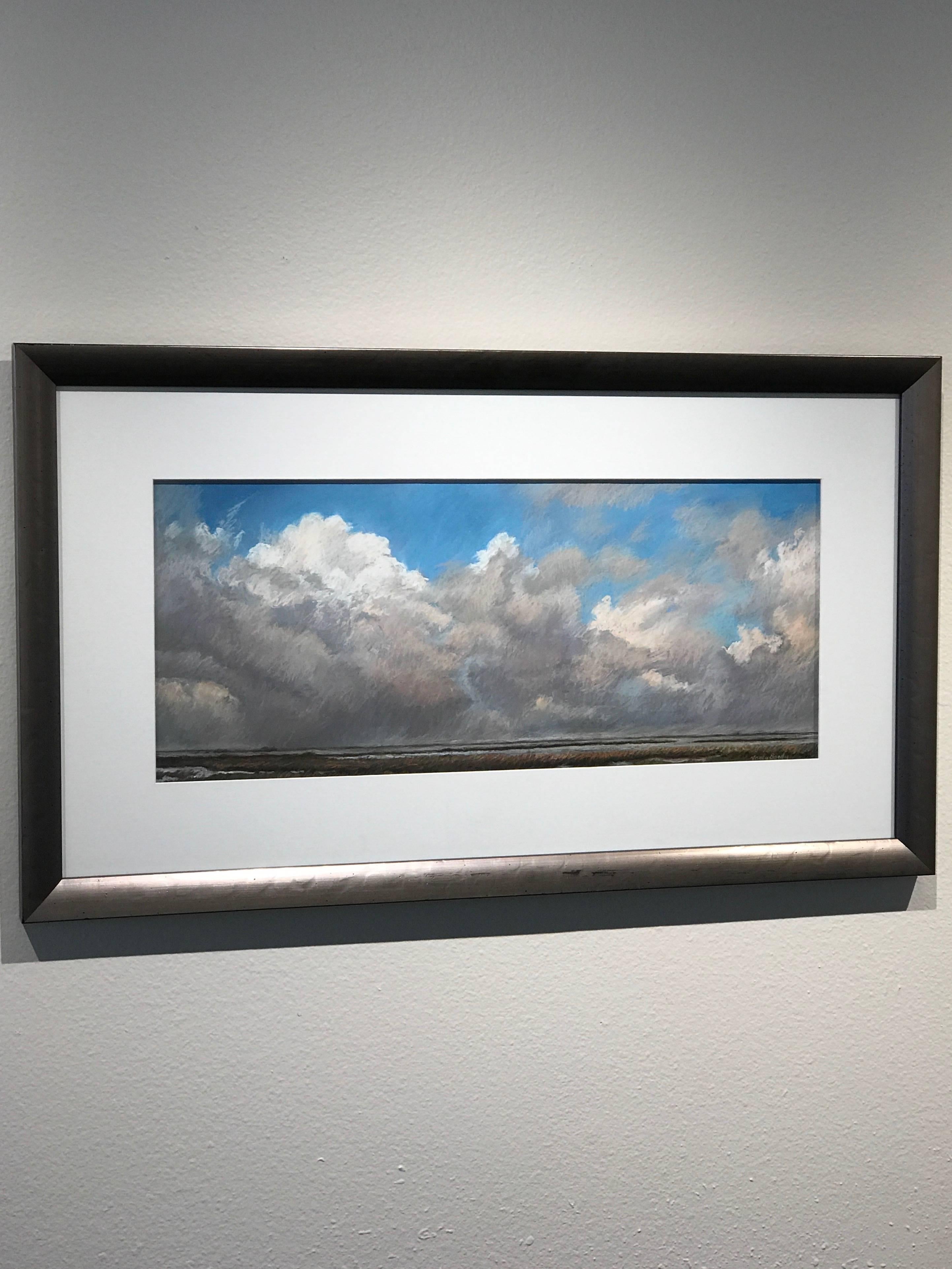 Nancy Bandy Landscape Painting - Early Morning Bay Clouds